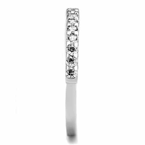 Brass Pavé Thin Band Ring | The Stainless Jewelry view 4