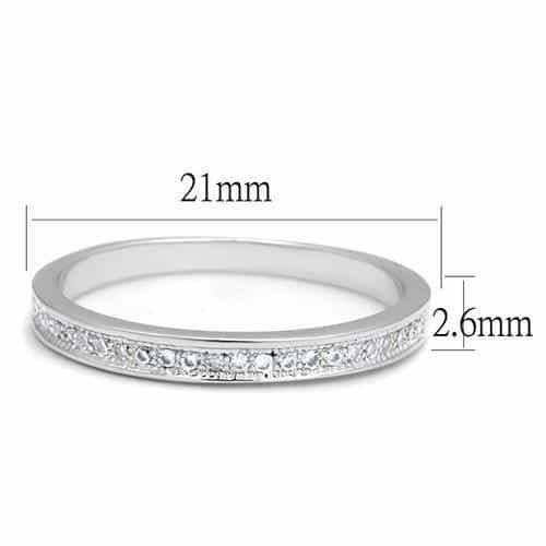 Brass Solitaire Eternity Ring | The Stainless Jewelry view 2