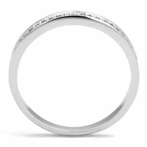 Brass Solitaire Eternity Ring | The Stainless Jewelry view 7