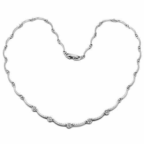 Brass CZ Scallop Wave Station Set | The Stainless Jewelry view 4