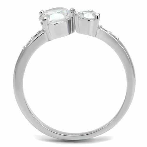 Brass CZ Round Solitaire Channel Pavé Ring view 7