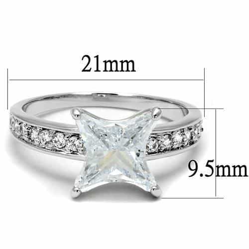 Brass CZ Star Five-Point Pavé Band Ring | The Stainless Jewelry view 6