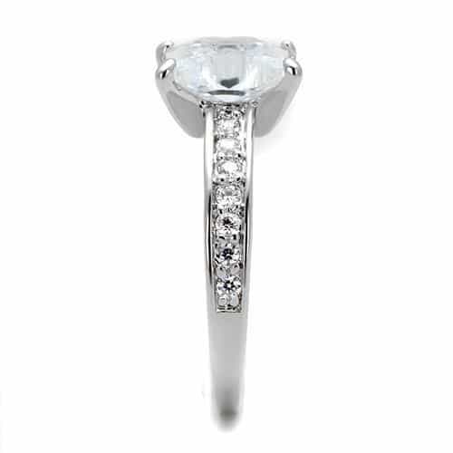 Brass CZ Star Five-Point Pavé Band Ring | The Stainless Jewelry view 4