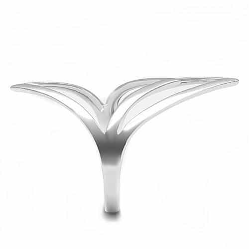 Sterling SilverOpen Geometric Angular Diamond Shape Ring view 8