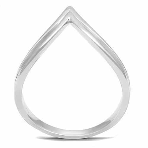 Sterling SilverOpen Chevron V-Shape Wishbone Ring view 7
