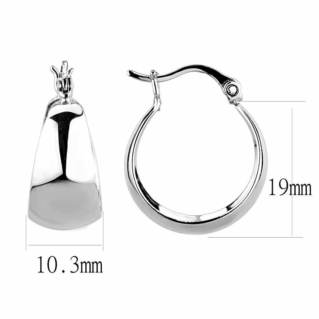 Brass Teardrop Hoop Earrings | The Stainless Jewelry view 2