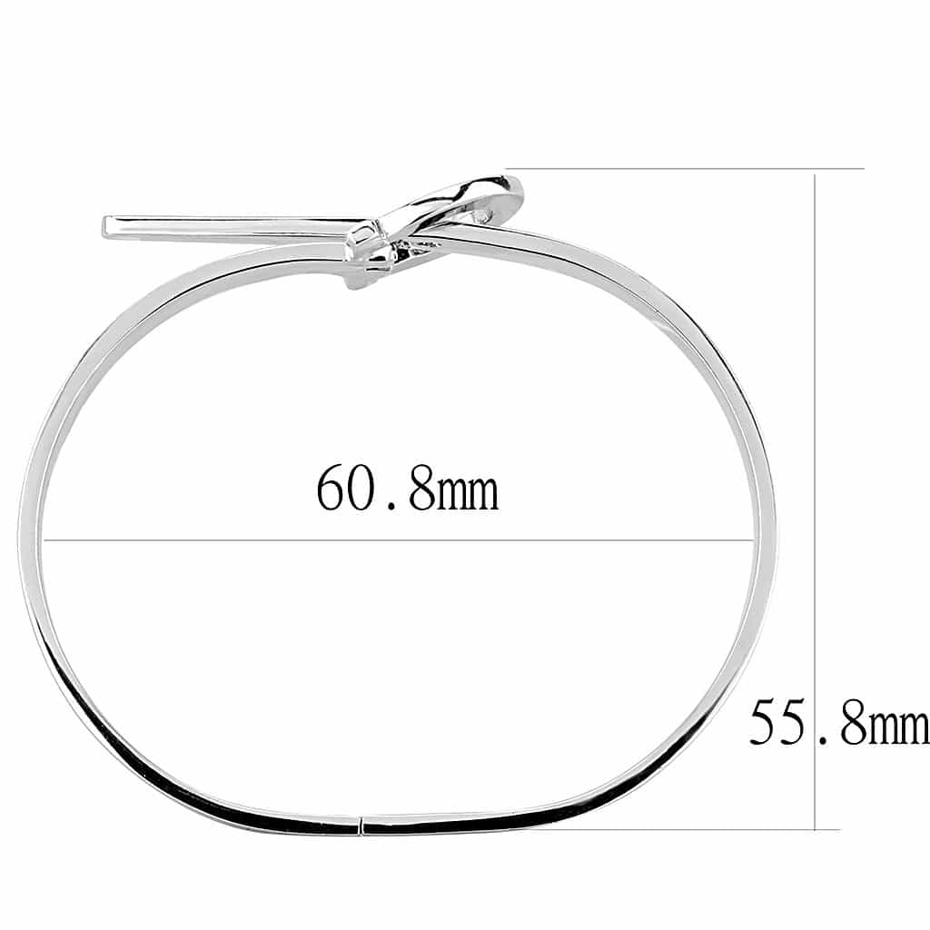 Brass Polished Buckle Clasp Bangle Bracelet view 4