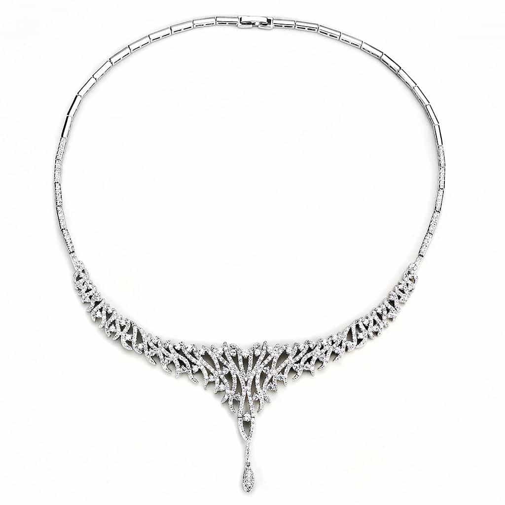 Brass CZ Leaf Starburst Drop Set | The Stainless Jewelry view 8