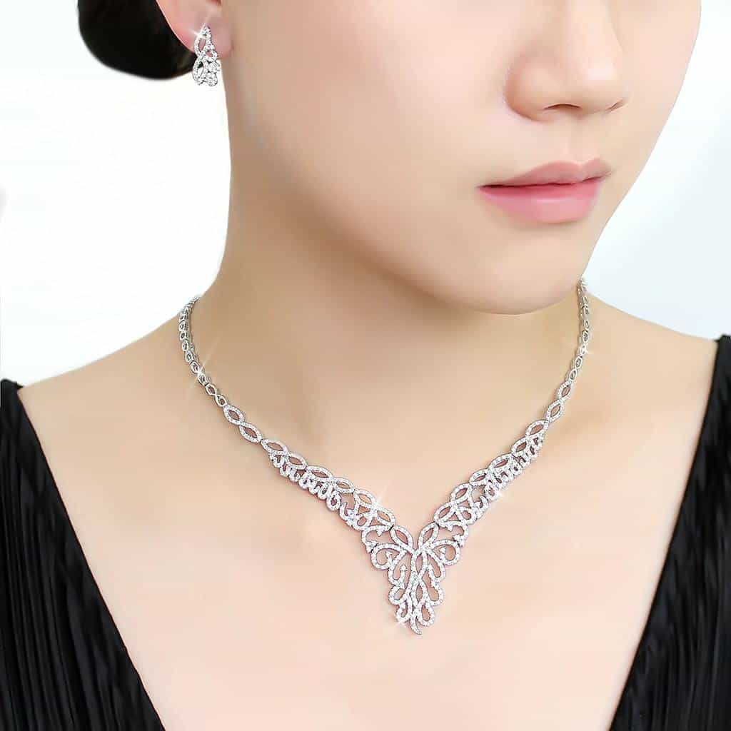Brass CZ Celtic Knot Cascade Set | The Stainless Jewelry view 6