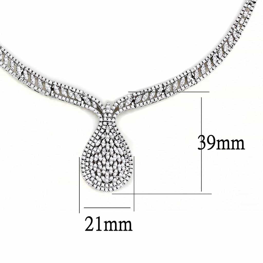 Brass CZ Pavé Teardrop Double Drop Set | The Stainless Jewelry view 9