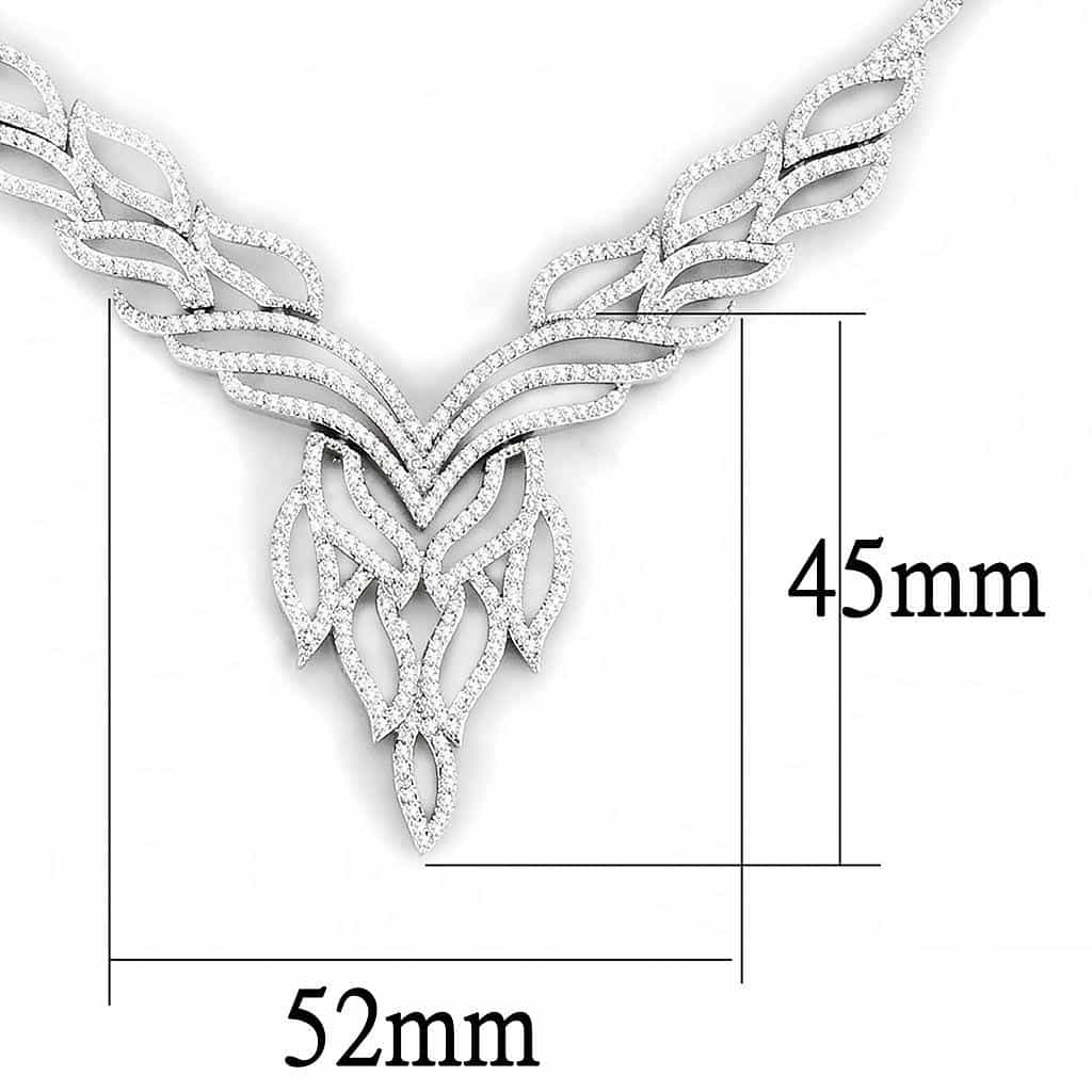 Brass CZ Leaf Chevron Woven Set | The Stainless Jewelry view 3