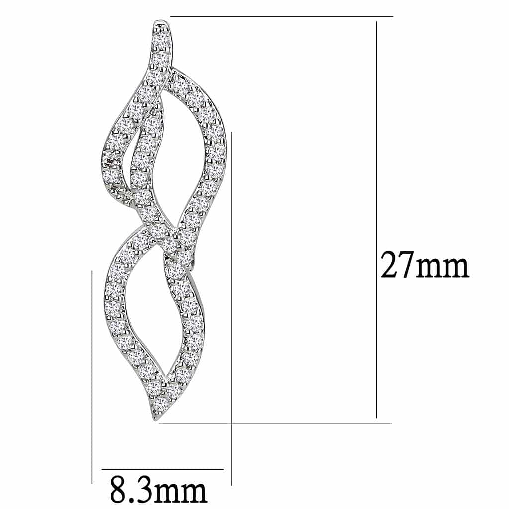 Brass CZ Leaf Chevron Woven Set | The Stainless Jewelry view 11