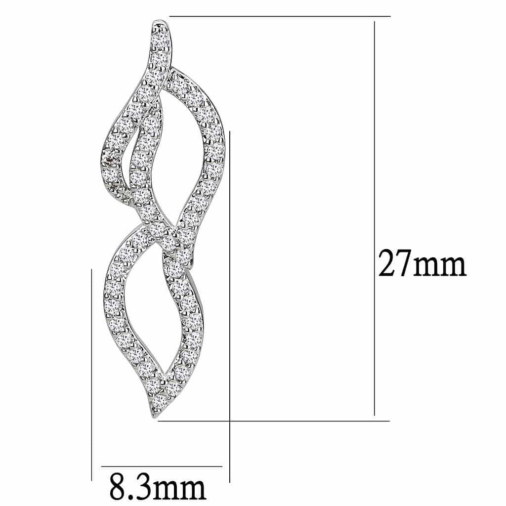 Brass CZ Leaf Chevron Woven Set | The Stainless Jewelry view 5