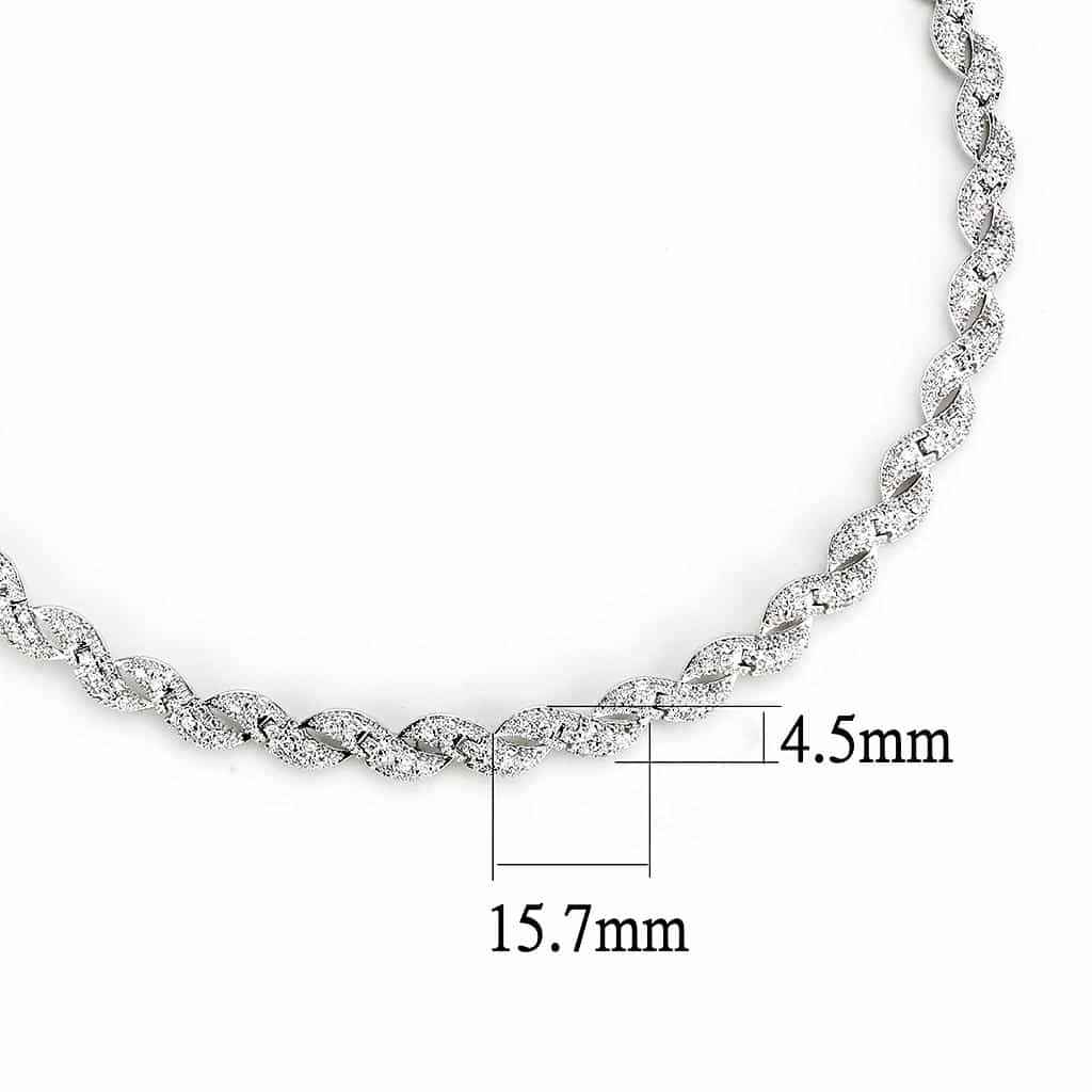 Brass CZ Marquise Leaf Twist Set | The Stainless Jewelry view 9