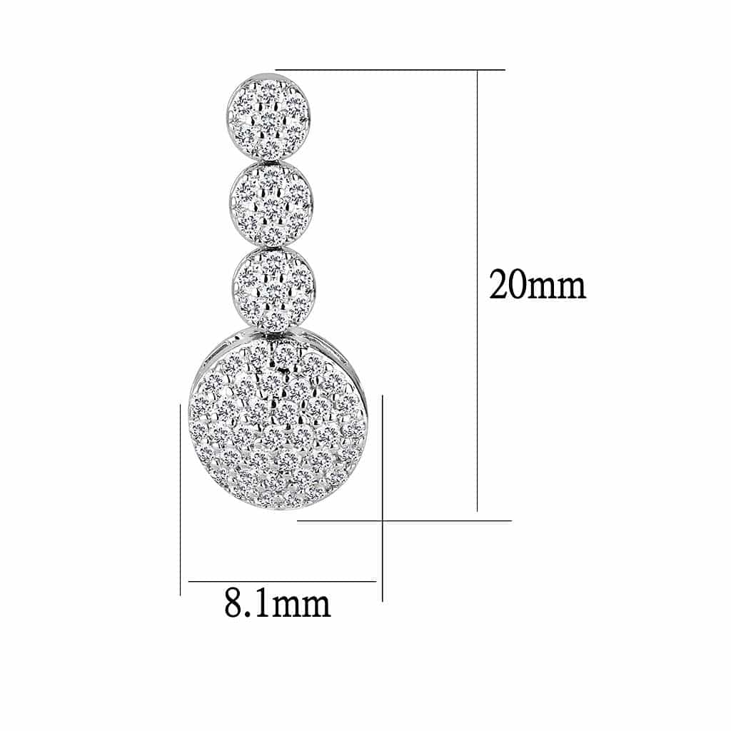 Brass CZ Round Y-Lariat Drop Set | The Stainless Jewelry view 11