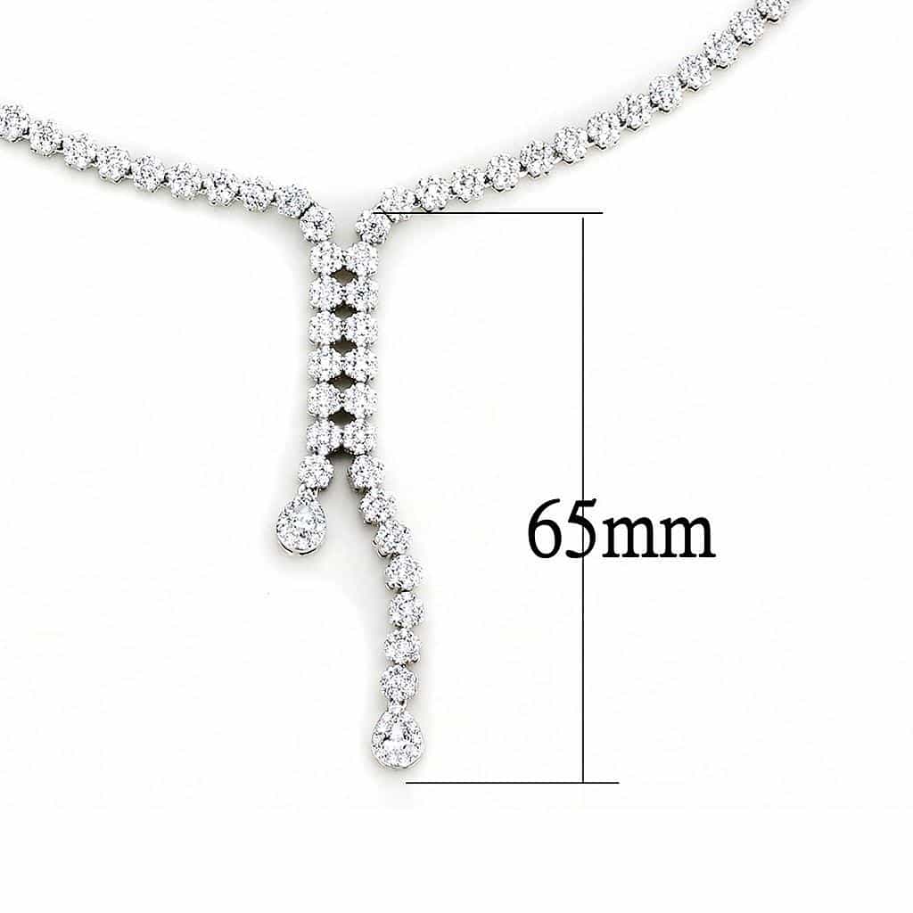 Brass Lariat Y Jewelry Set | The Stainless Jewelry view 3
