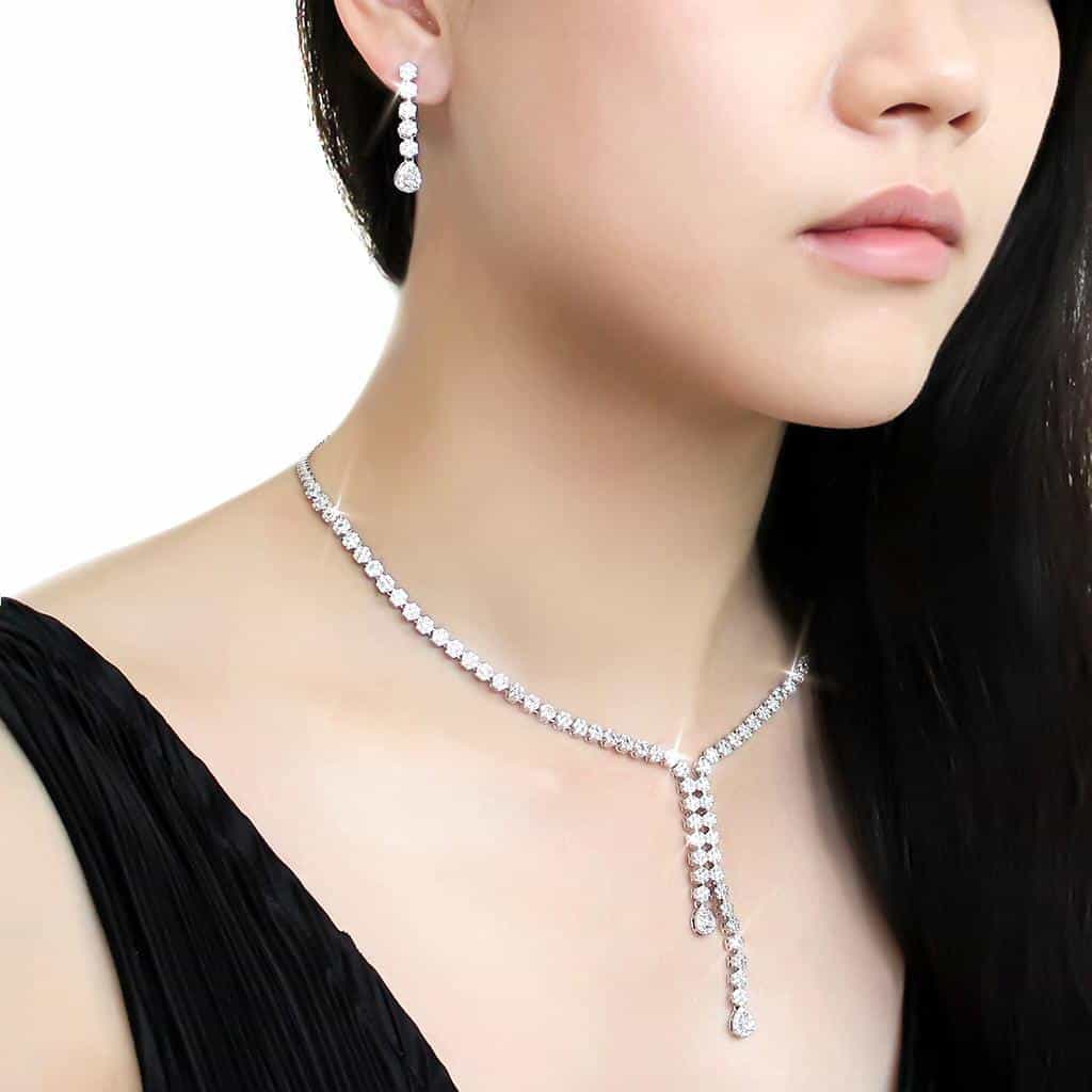 Brass Lariat Y Jewelry Set | The Stainless Jewelry view 6