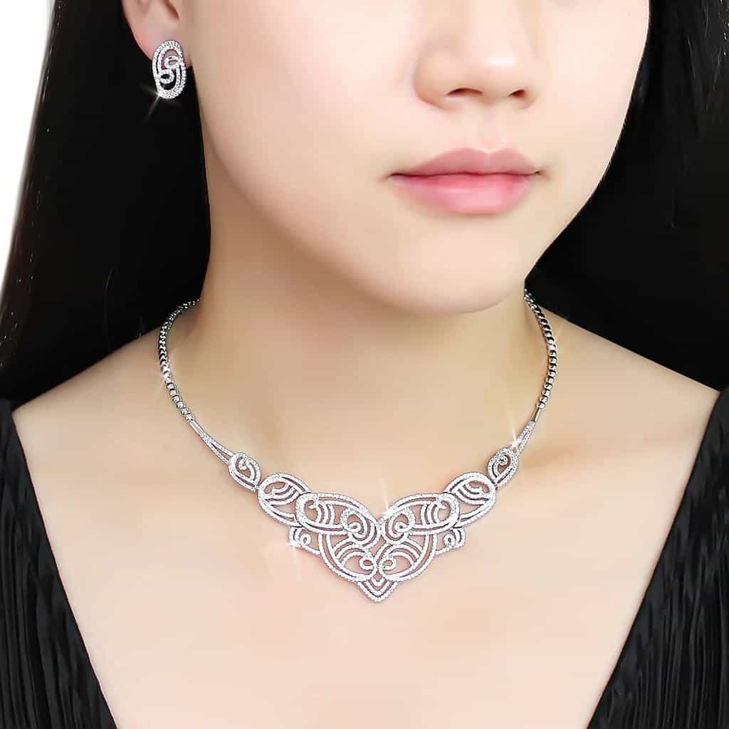 Brass Vine Filigree Jewelry Set | The Stainless Jewelry view 12