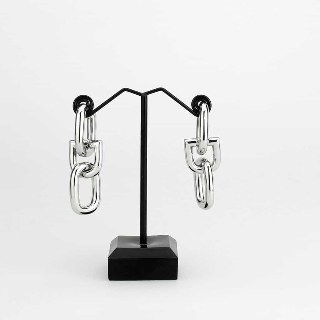 Brass Polished Chain Link Drop Ring | The Stainless Jewelry view 3
