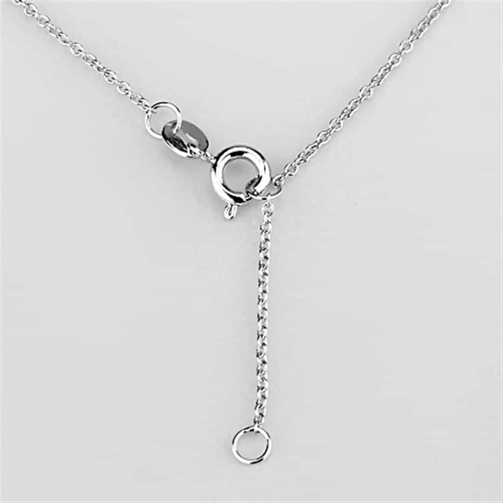Brass CZ Pave Disc Cluster Lariat Y-Drop Necklace view 3