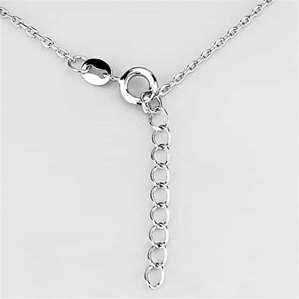 Brass CZ Pave Cross Circle Disc Pendant Necklace view 3