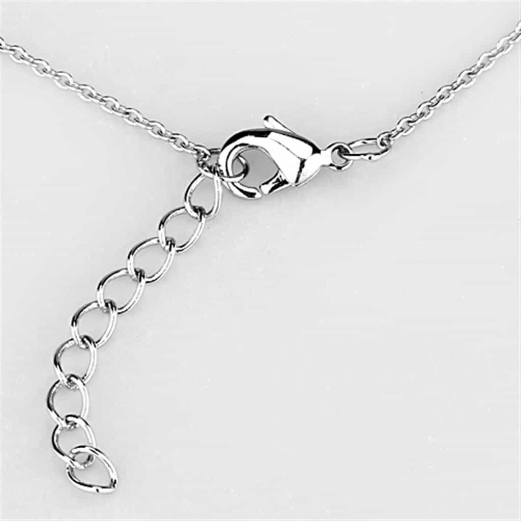 Brass Pearl Butterfly CZ Lariat Y-Drop Necklace view 3