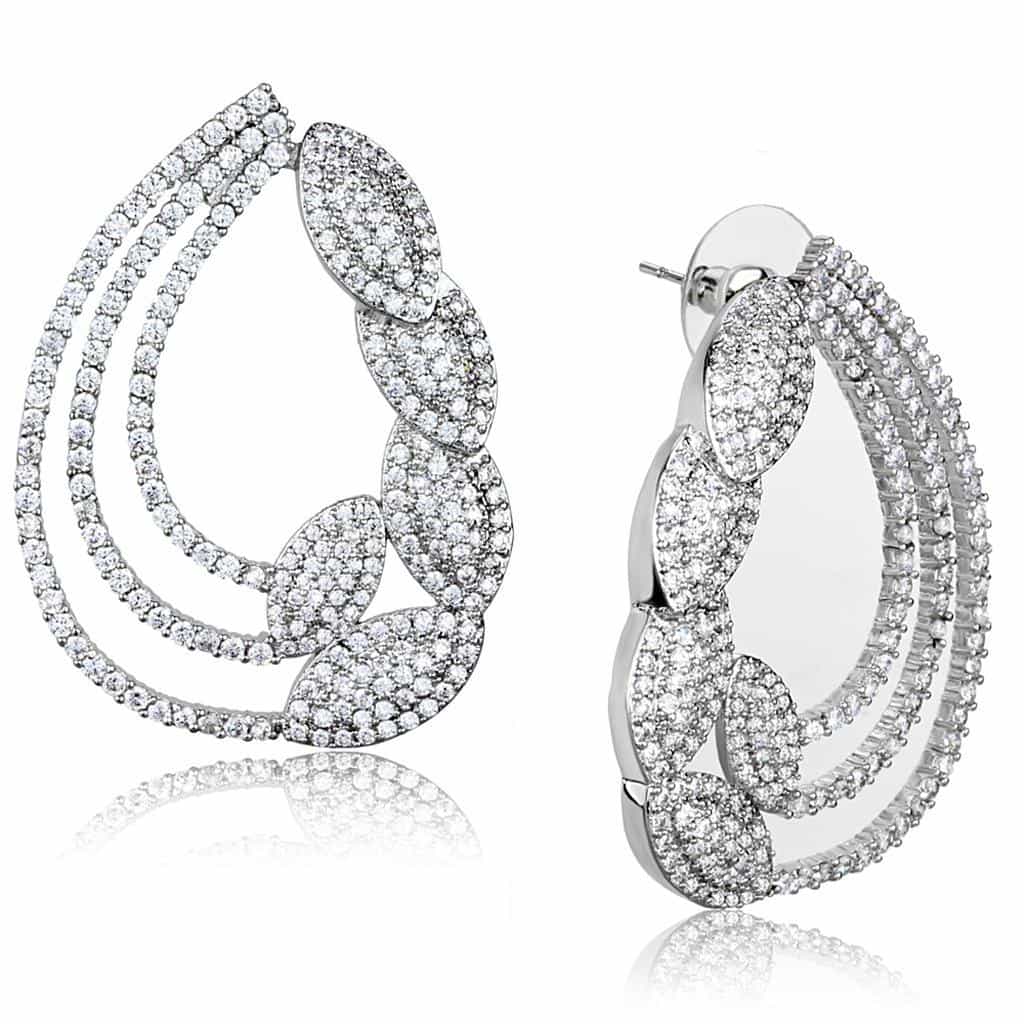 Brass Twisted Wave Band Jewelry Set | The Stainless Jewelry view 2