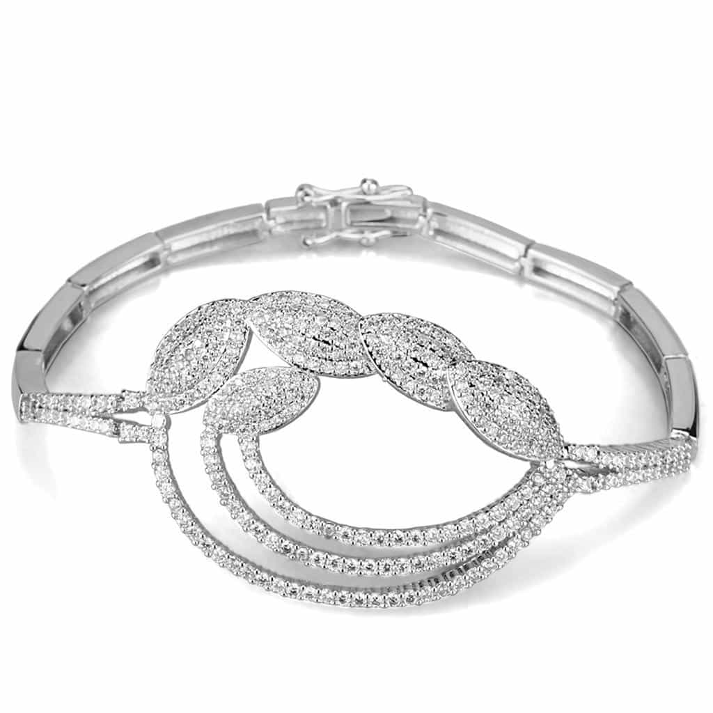 Brass Twisted Wave Band Jewelry Set | The Stainless Jewelry view 3