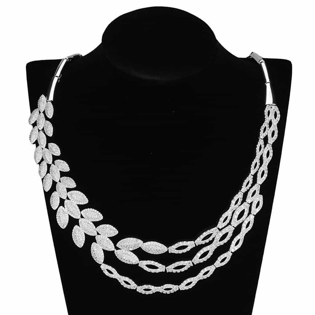 Brass Twisted Wave Band Jewelry Set | The Stainless Jewelry view 4