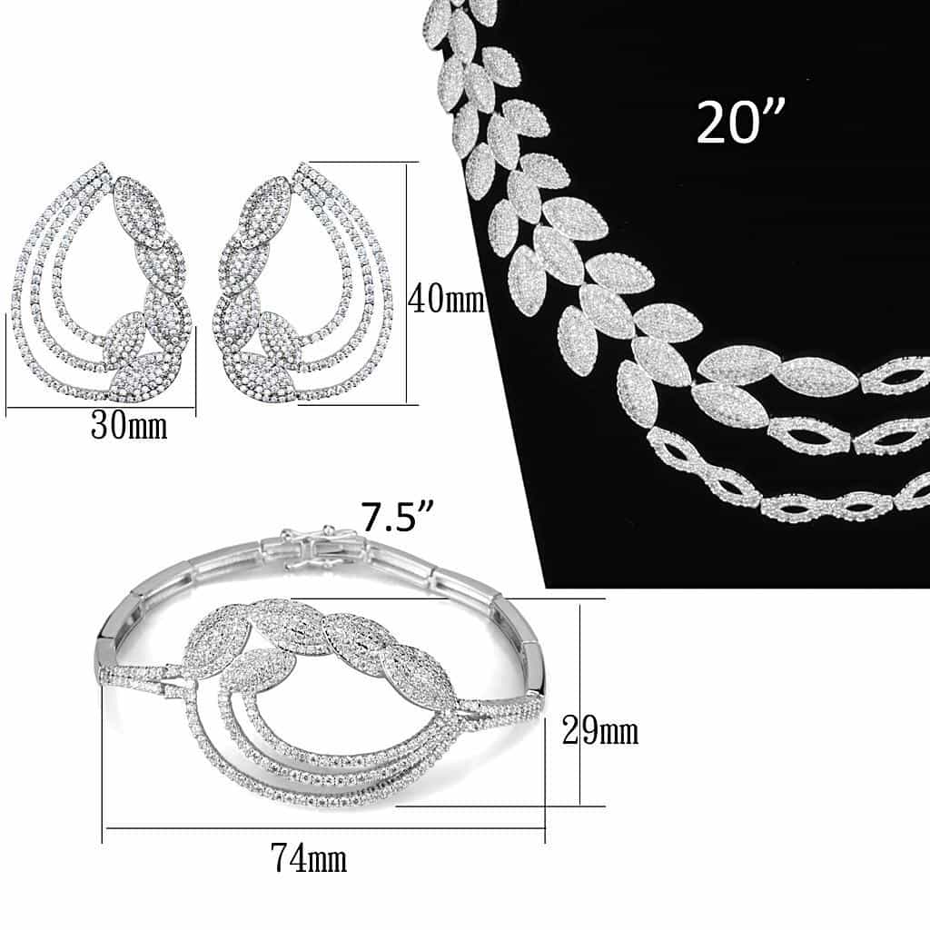 Brass Twisted Wave Band Jewelry Set | The Stainless Jewelry view 5