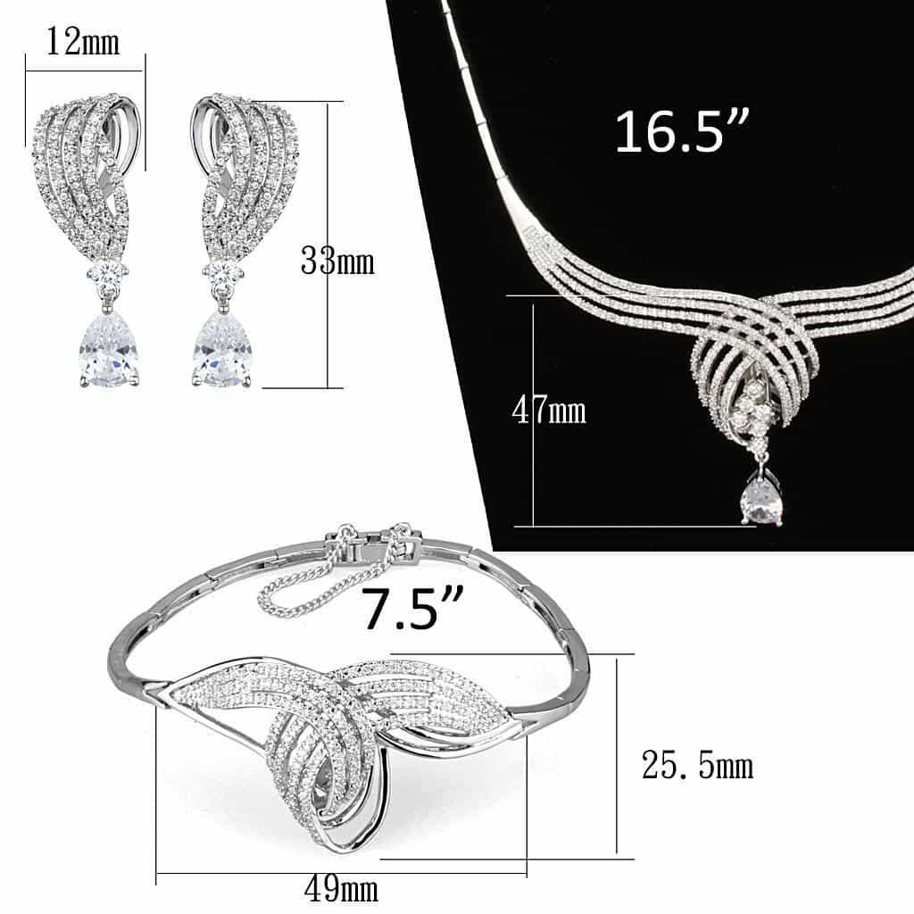 Brass CZ Pave Knot Collar Bangle Bracelet | The Stainless Jewelry view 5