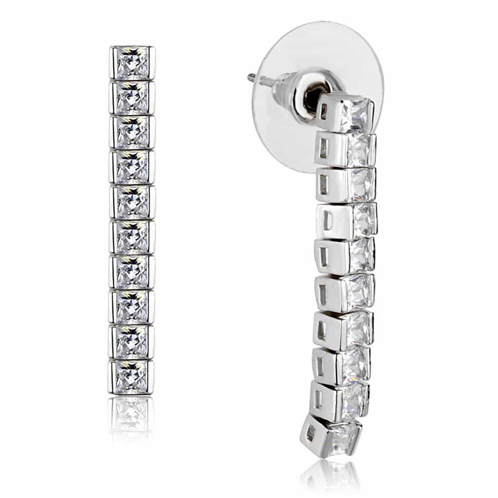 Brass CZ Pave Leaf Delicate Chain Ring | The Stainless Jewelry view 2