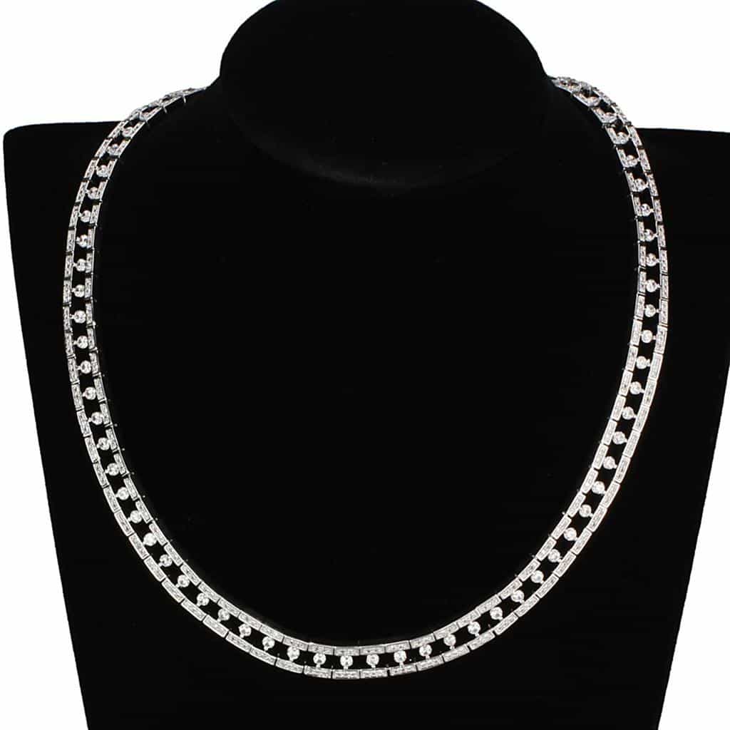 Brass CZ Round Channel Tennis Set | The Stainless Jewelry view 4