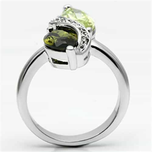 Brass Peridot Marquise Bypass Ring | The Stainless Jewelry view 3
