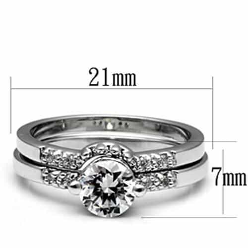 Brass Halo Pavé Bridal Ring | The Stainless Jewelry view 6