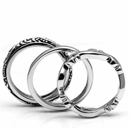 Brass Oxidized Scroll Filigree Band Ring | The Stainless Jewelry view 3