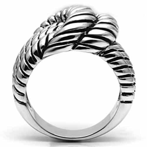 Brass Twisted Rope Cable Dome Ring | The Stainless Jewelry view 7