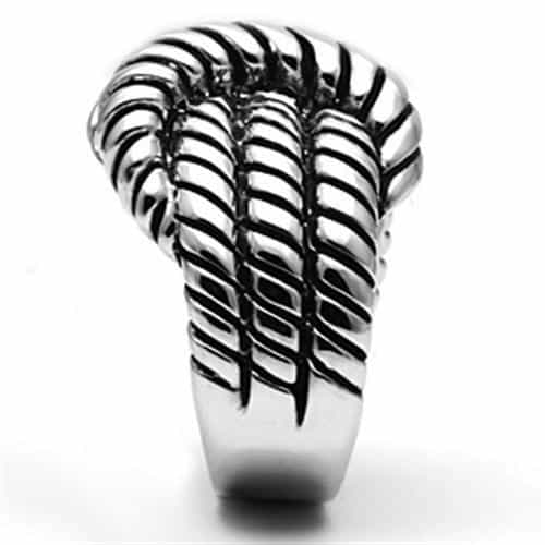 Brass Twisted Rope Cable Dome Ring | The Stainless Jewelry view 8