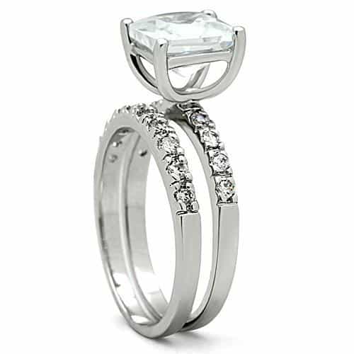 Brass Crossover Bridal Ring | The Stainless Jewelry view 9