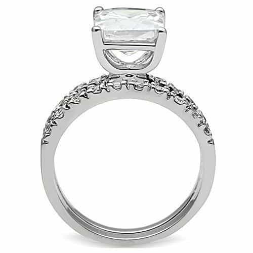 Brass Crossover Bridal Ring | The Stainless Jewelry view 5