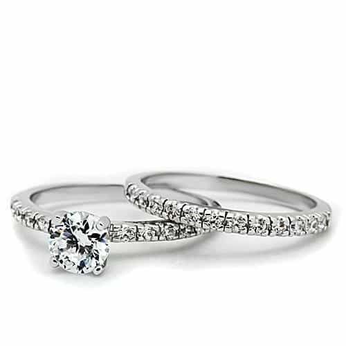 Brass Solitaire Prong Slim Ring | The Stainless Jewelry view 6