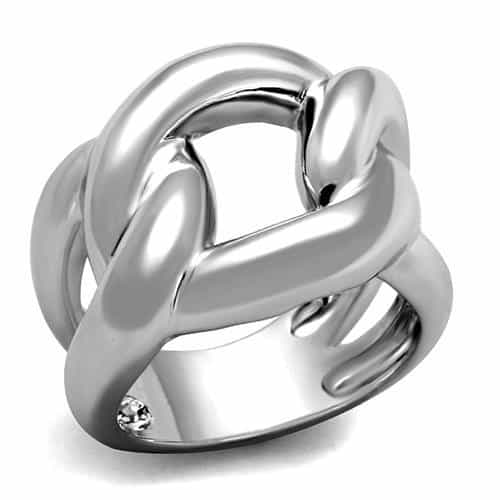 Brass Interlock Band Ring | The Stainless Jewelry view 5