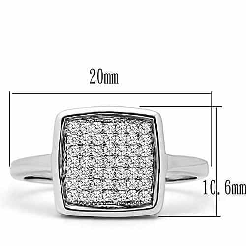 Brass Square Cluster Ring | The Stainless Jewelry view 6