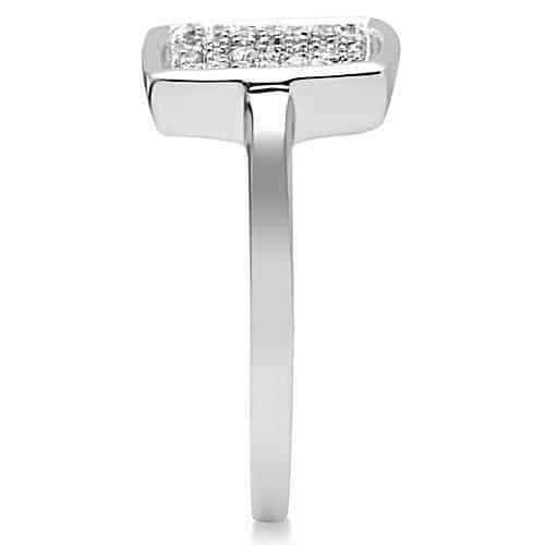 Brass Square Cluster Ring | The Stainless Jewelry view 4