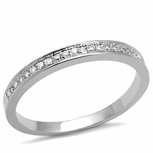 Brass Solitaire Eternity Ring | The Stainless Jewelry view 1