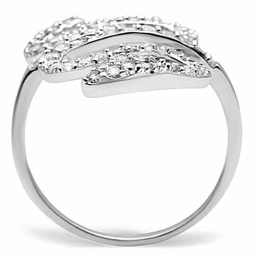 Brass CZ Pavé Snake Wrap Ring | The Stainless Jewelry view 3