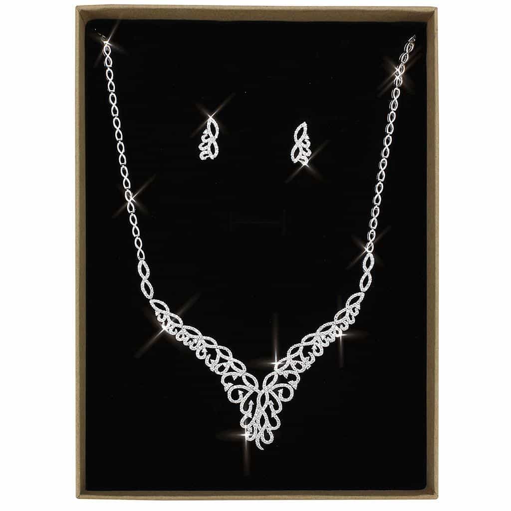Brass CZ Celtic Knot Cascade Set | The Stainless Jewelry view 1