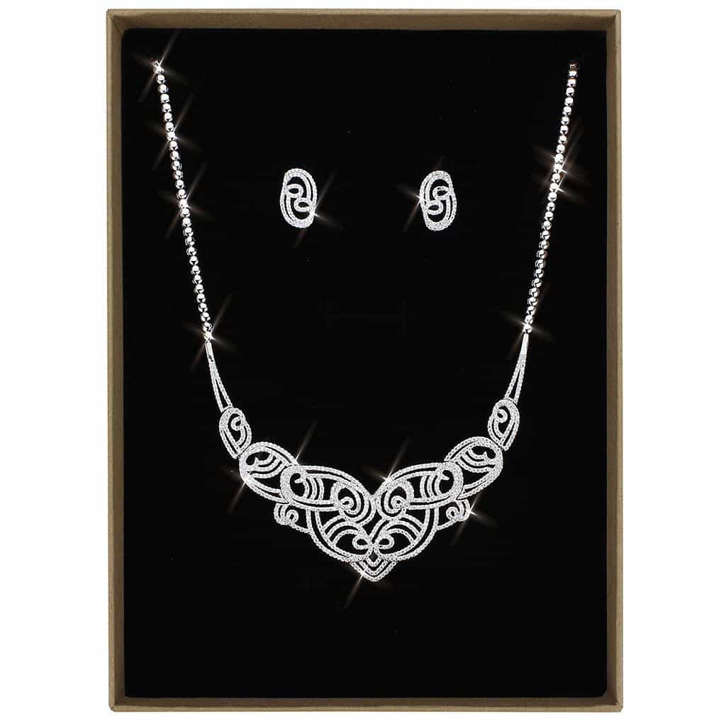 Brass Vine Filigree Jewelry Set | The Stainless Jewelry view 7