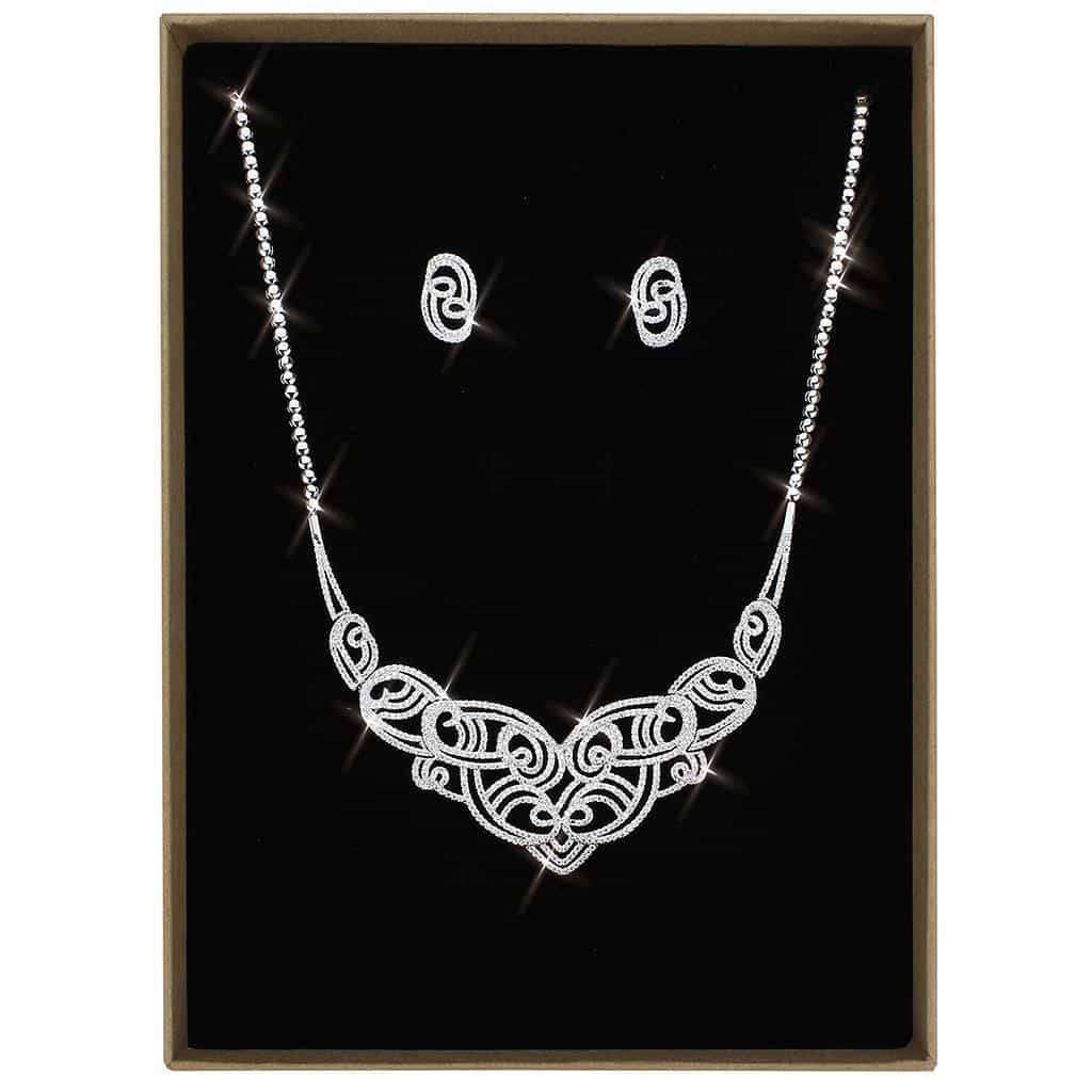 Brass Vine Filigree Jewelry Set | The Stainless Jewelry view 1