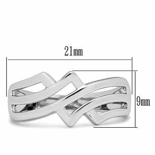Brass Open Geometric Zigzag Ring | The Stainless Jewelry view 6